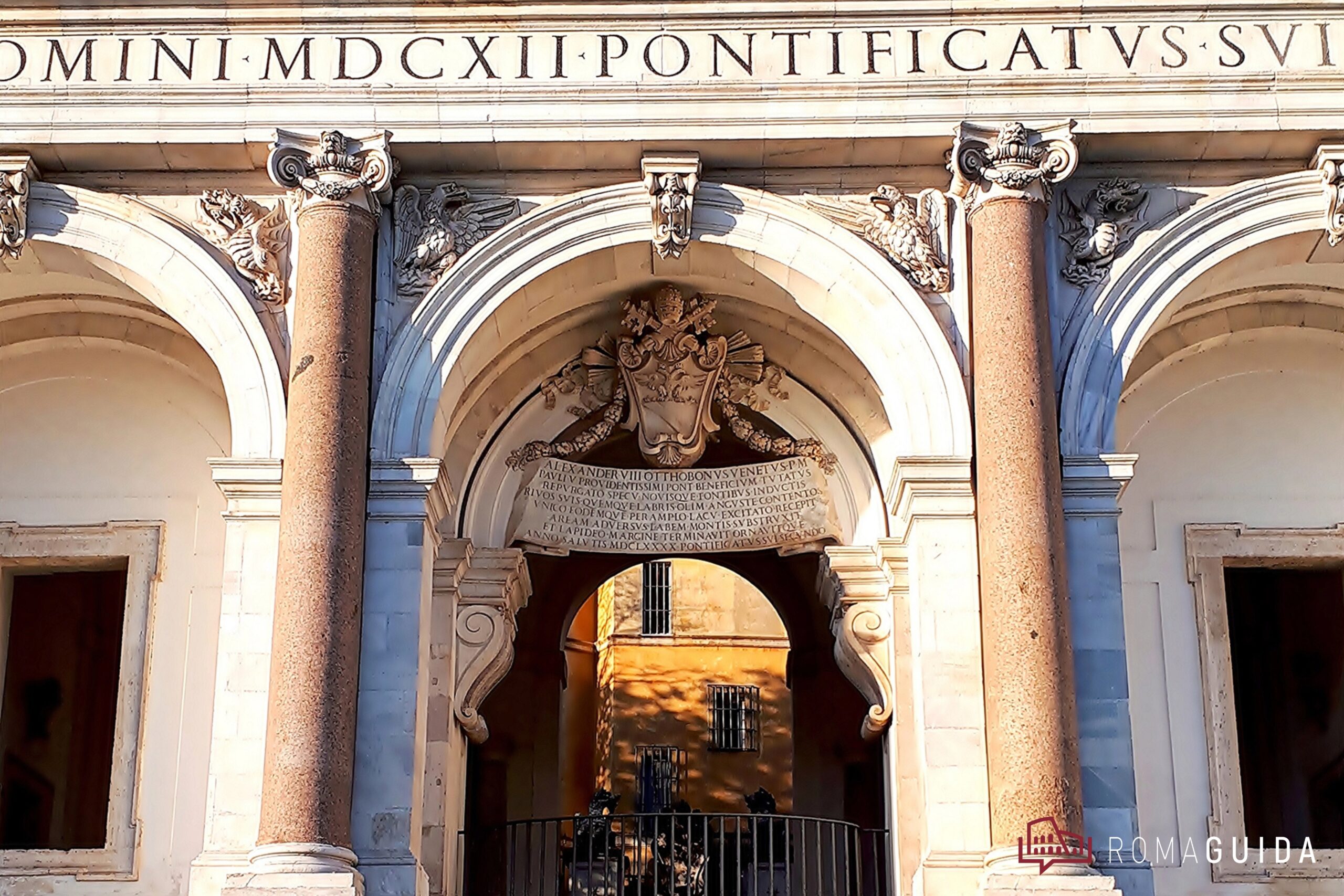 Fontana Acqua Paola Gianicolo giardino segreto Roma