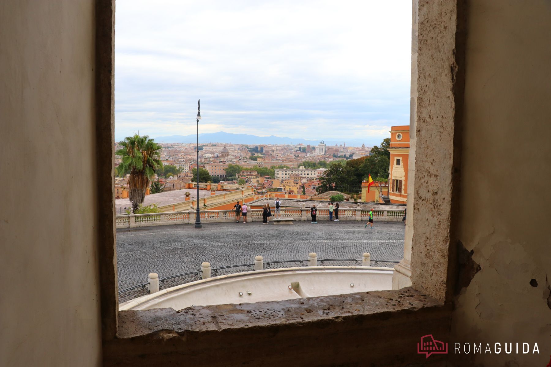 Fontana Acqua Paola Gianicolo giardino segreto Roma