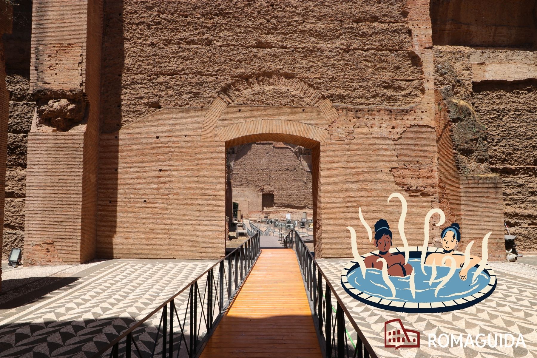 Visita bambini Terme Caracalla Roma