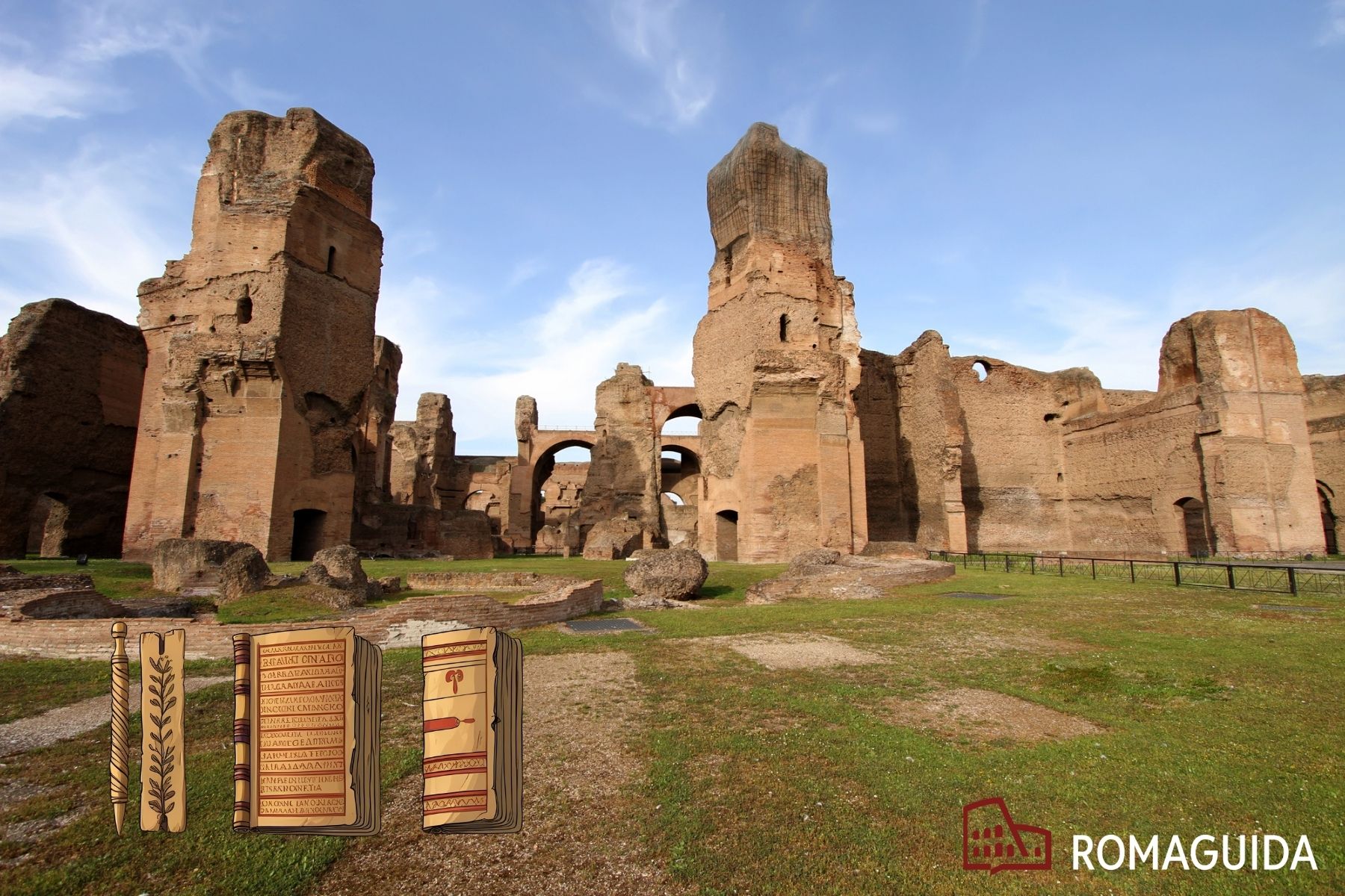 Visita bambini Terme Caracalla Roma