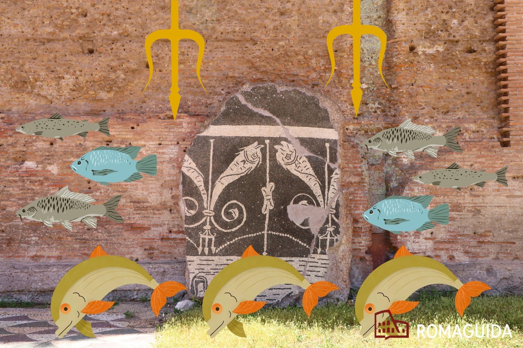 Visita bambini Terme Caracalla Roma