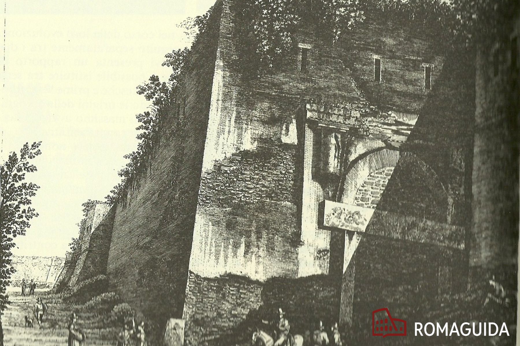 Il Bastione Ardeatino e via di Villa Pepoli Roma